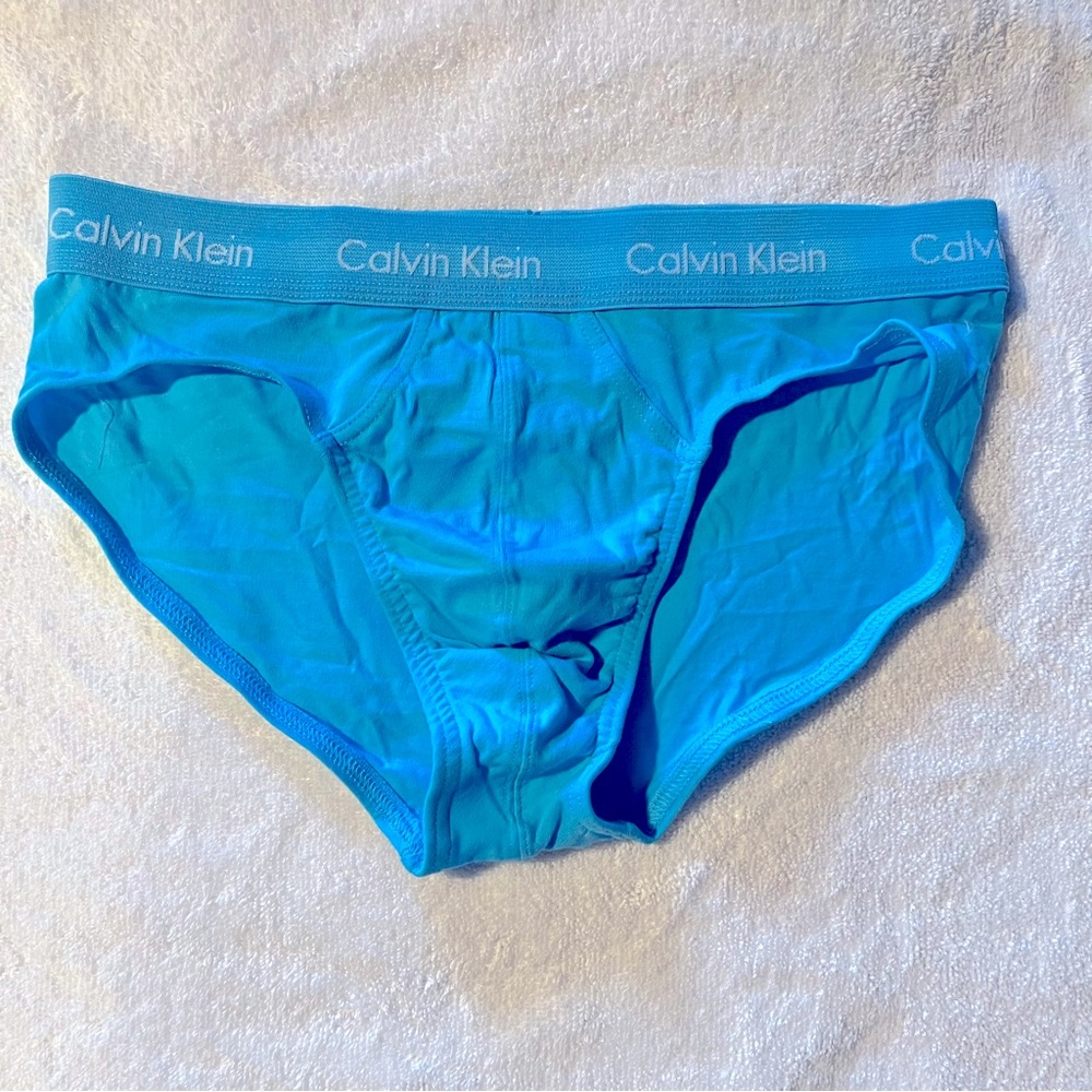Calvin Klein cotton stretch hip brief size medium teal